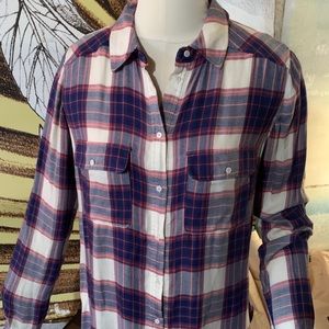 PAIGE plaid button down